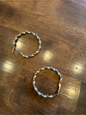 LOFT Twisted Hoop Earrings in Gold